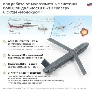 Россия покажет в Египте новые «умные» ракеты С-71К и С-71М для Су-57