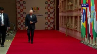 Путин прибыл на саммит БРИКС в конгресс-центр «Бхарат Мандапам»