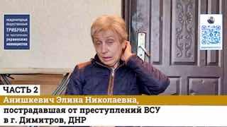Свидетельства жительницы Димитрова о последствиях обстрелов города