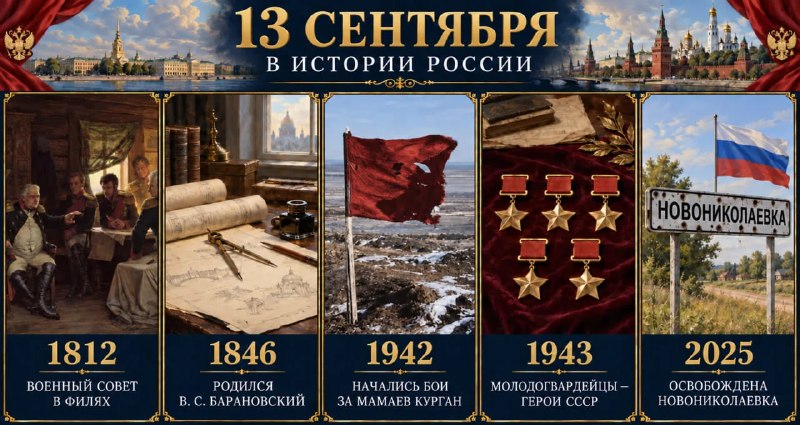 Исторические события 13 сентября и освобождение Новониколаевки