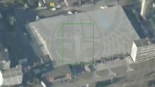Опубликован контроль удара «Геранями» по складу в Днепропетровске