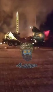 Удар по АЗС и грузовикам у границы с Польшей в районе Ягодина