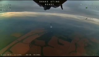 Перехват российского дрона «Герань» зафиксирован на видео с FPV-дрона «Sting»