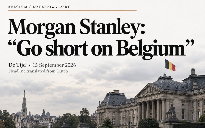 Morgan Stanley прогнозирует финансовые проблемы Бельгии из-за высокого госдолга