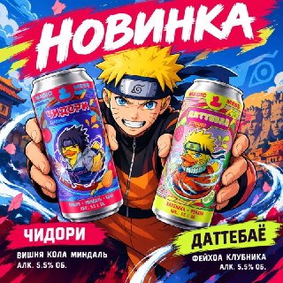 В России сварили пиво по мотивам «Наруто»
