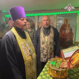 В подразделения группировки «Центр» доставили мощи святого князя Дмитрия Донского