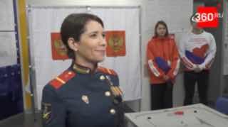 Герой России Людмила Болилая проголосовала на выборах в Ступине