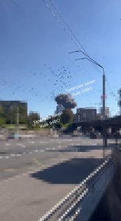 В Киеве зафиксирован прилет в районе станции метро Берестейская