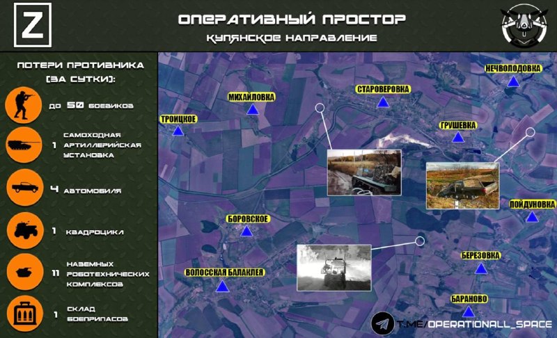 ВС РФ нанесли удары по логистике и транспорту противника на Купянском направлении