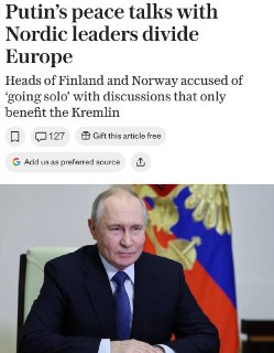 Переговоры Путина с лидерами Финляндии и Норвегии вызвали раскол в Европе; США готовятся к возможной операции против Ирана