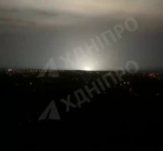 В Днепропетровске снова блэкаут из-за прилета
