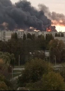 Уничтожение мини-установок НПЗ в Кременчуге