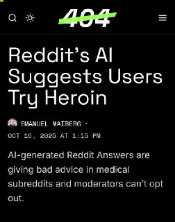 Нейросеть Reddit Answers предложила героин в качестве обезболивающего, но затем была исправлена.