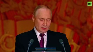 Путин поделился опытом работы в ФСБ на праздновании 20-летия RT