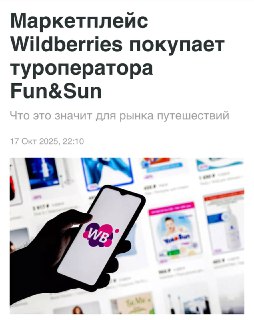 Wildberries выкупит туроператора Fun&Sun