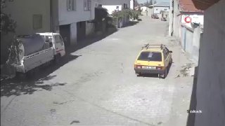 В Турции бык повредил автомобиль и был усмирен с помощью усыпляющего дротика.