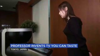 В Японии создали телевизор, который можно лизнуть и почувствовать вкус еды.