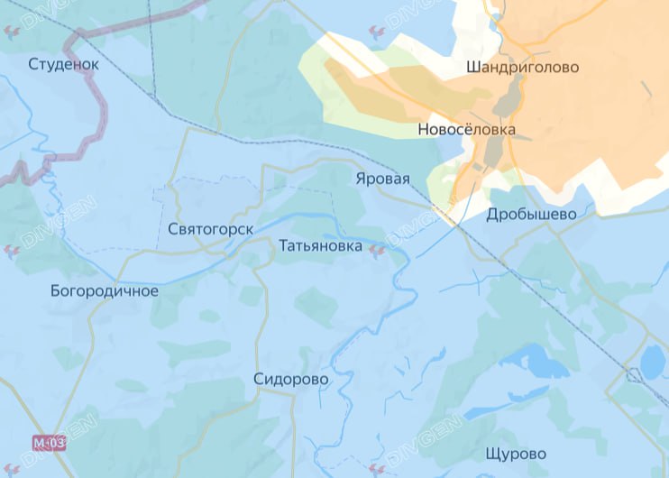 ВС РФ продвинулись в Новоселовку, приближаясь к Святогорску