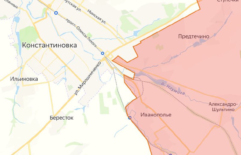 Ситуация на фронте: российские войска продвигаются в районе Константиновки