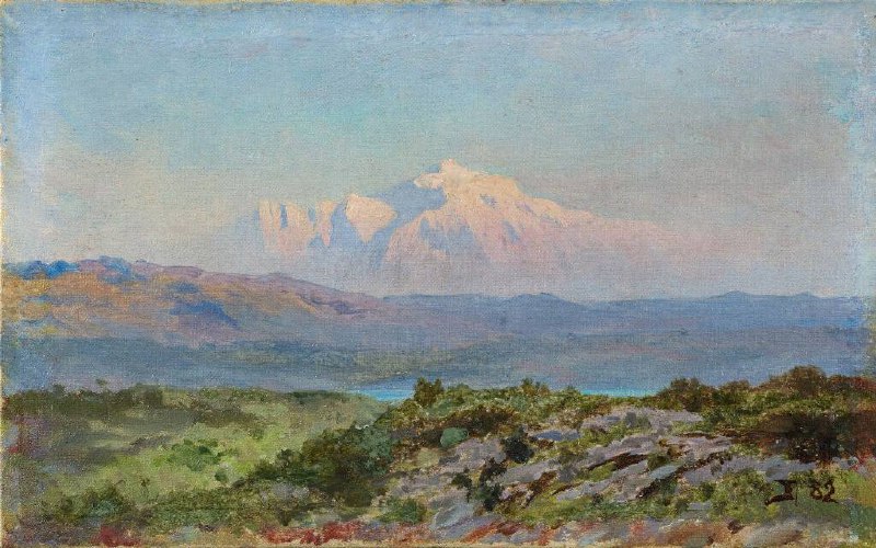 Этюд Василия Поленова «Гора Хермон с Фавора» представлен в канале «Русский музей»