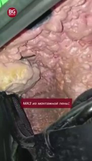 В автобусе МАЗ нашли монтажную пену