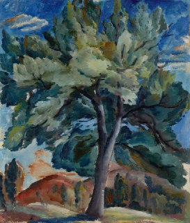 Картина "Старое дерево" Алексея Кравченко в Третьяковской галерее