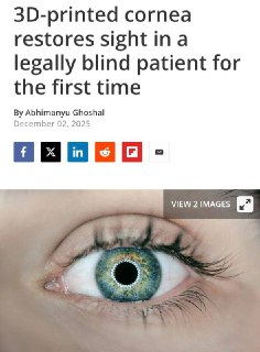 Ученые научились восстанавливать зрение с помощью 3D-печати