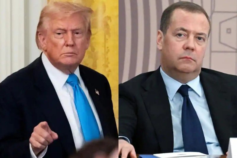 Реакция Трампа и Медведева на вопрос об усилении санкций против России