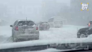 Сильная метель обрушилась на Владивосток