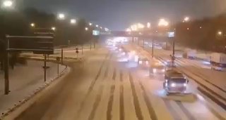 В Москве прошел сильный снегопад