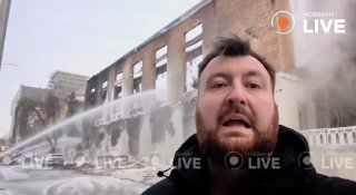 Удар по складу БПЛА в Киеве